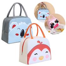 Kit 2 Uni De Lancheira Térmica Escolar Menino Menina Infantil Com Alça