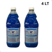 Kit 2 Uni Lava-Roupas Líquido Galão 2L Azul RC -4 Litros