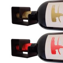 Kit 2 uni Suporte de Garrafas Strassis Design SD-2001 Metal Cor: Preto