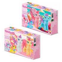 Kit 2 Unicórnios Brinquedo Para Montar