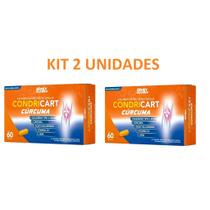 Kit 2 Unid Condricart Colágeno Cúrc 60 Cápsulas Sidney Oliveira