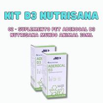 Kit 2 Unid de Aderocal D3 Nutrisana Mundo Animal 20ml
