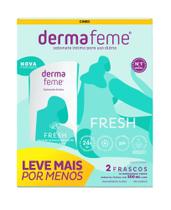 Kit 2 unid dermafeme fresh fr 200 ml sabonete íntimo