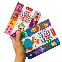 Kit 2 unid Livro Infantil Fisher-price - Minhas 100 primeiros números primerias palavras Ciranda Cultural Kit 2 unid Livro Infantil Fisher-price - Minhas 100 primeiros números primerias palavras Ciranda Cultural