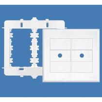 Kit 2 Unid. Placa 4x4 + Suporte Com 2 Furos Modular Evidence - Fame Kit 2 Unid. Placa 4x4 + Suporte Com 2 Furos Modular Evidence - Fame