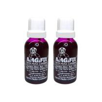 Kit 2 Unid Tinta Para Carimbo Magenta 30Lml - Magifix