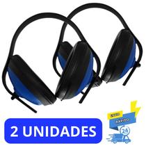 Kit 2 unidades Abafador Ruído Tipo Concha Protetor Auricular