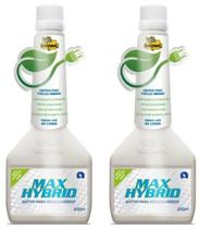 Kit 2 unidades Aditivo de Combustível MAX HYBRID para veículos híbridos, alcool e gasolina 200ml Bardahl