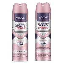 Kit 2 Unidades Antitranspirante Above Women Sport Energy