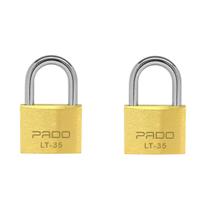 Kit 2 Unidades Cadeado Latão 35mm Pado Segredos Diferentes