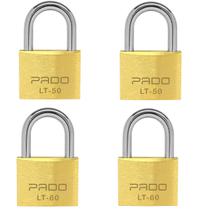 Kit 2 Unidades Cadeado Latão 50mm e 60mm Pado Segredos Diferentes