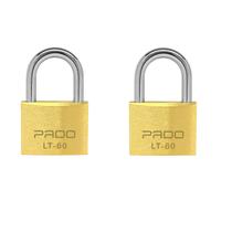 Kit 2 Unidades Cadeado Latão 60mm Pado Segredos Diferentes