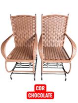 Kit 2 unidades cadeiras naja 4 molas fibra jardim area sala quarto