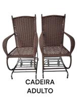Kit 2 unidades cadeiras naja 4 molas fibra jardim area sala quarto