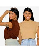 KIT 2 Unidades Camiseta Muscle Tee Regata Ampla de Ombreira