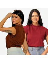 KIT 2 Unidades Camiseta Muscle Tee Regata Ampla de Ombreira