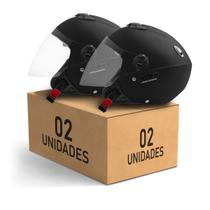 Kit 2 Unidades Capacete Aberto Pro Tork New Atomic Solid Kit 2 Unidades Capacete Aberto Pro Tork New Atomic Solid