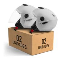 Kit 2 Unidades Capacete Aberto Pro Tork New Atomic Solid