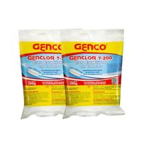 Kit 2 Unidades Cloro Tablete Tradicional Genco 200gr Kit 2 Unidades Cloro Tablete Tradicional Genco 200gr