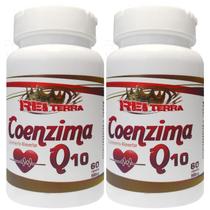 Kit 2 Unidades Coenzima Q10 COQ 10 Ubiquinona + Vitamina E - 60 Capsulas - Rei Terra
