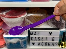Kit 2 Unidades Colher Ilumina Roxa Tupperware