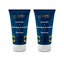 Kit 2 unidades Creme Super Hidratante Ureia Manteiga de Karitê e Glicerina 30, 60 ou 100gr