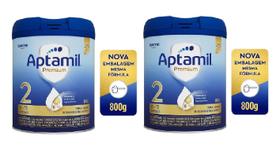 Kit 2 Unidades Danone Aptamil Premium 2 Com 800G