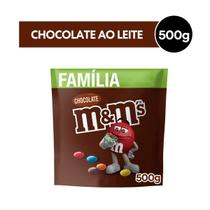 Kit 2 unidades de 500g Chocolate Ao Leite Confeito M&M's