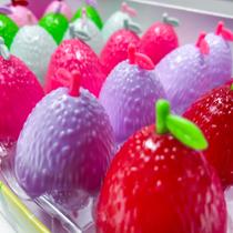 Kit 2 unidades de lip balm formato fruta lichia hidratante cheirinho doce macio brilhoso - Filó Modas
