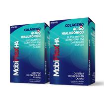 Kit 2 unidades de Mobiflex Ha Colageno+acido Hialuronico cápsulas c/60 caps cada