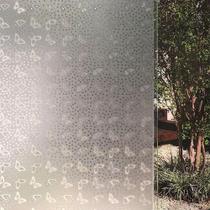 Kit 2 Unidades de Pelicula Eletrostatica 3D Vidro Borboletas e Flores