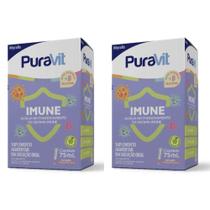 Kit 2 Unidades de Puravit Imune Solução 75mL cada Kit 2 Unidades de Puravit Imune Solução 75mL cada