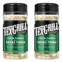 Kit 2 unidades de Sal de Parrilha Ervas Finas Temprero de Carne, Costelas e Assados Texgrill 500g Kit 2 unidades de Sal de Parrilha Ervas Finas Temprero de Carne, Costelas e Assados Texgrill 500g