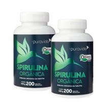 Kit 2 Unidades de Spirulina Organica V2 200Tbs - Puravida