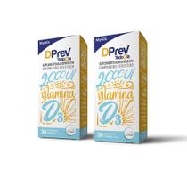 Kit 2 unidades de Vitamina D Colecalciferol DPrev Todo Dia 2000UI c/ 30 cpr cada Kit 2 unidades de Vitamina D Colecalciferol DPrev Todo Dia 2000UI c/ 30 cpr cada