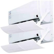 Kit 2 Unidades Defletor Ar Condicionado Split Ajustavel Tamanho 57 a108cm Branco Fácil Instalação Kit 2 Unidades Defletor Ar Condicionado Split Ajustavel Tamanho 57 a108cm Branco Fácil Instalação