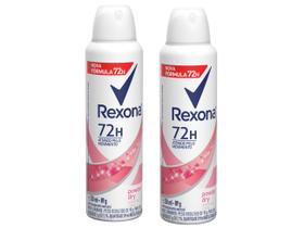Kit 2 Unidades Desodorante Antitranspirante - Aerossol Rexona Powder Dry Feminino 72 Horas