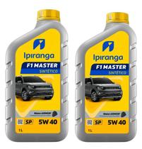 Kit 2 unidades do oleo 5w40 sintetico Ipiranga 1 Litro