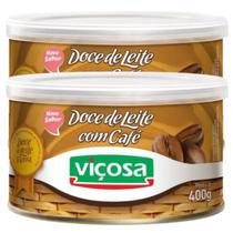 Kit 2 Unidades Doce De Leite Com Café Viçosa Lata 400g