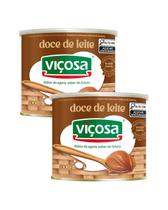 Kit 2 Unidades Doce de Leite Viçosa 800g Lata Grande Premium Cremoso Original Minas Gerais Kit 2 Unidades Doce de Leite Viçosa 800g Lata Grande Premium Cremoso Original Minas Gerais
