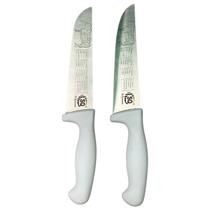 Kit 2 Unidades Faca de Carne 8 Profissional Cabo de Plástico