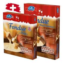 Kit 2 Unidades Fondue Emmi Tradicional Suiço 400g + 250g