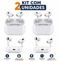 Kit 2 Unidades Fone de Ouvido Bluetooth EL-BA5 Sem Fio 5.4 Touch Estojo Carregador USB-C Kit 2 Unidades Fone de Ouvido Bluetooth EL-BA5 Sem Fio 5.4 Touch Estojo Carregador USB-C