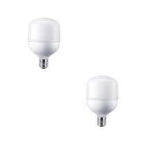 Kit 2 unidades - foxlux lâmpada led alta potencia 40w 6500k bivolt