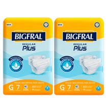 Kit 2 unidades Fralda Geriátrica Bigfral Regular Plus Tamanho G C/7 unidades Kit 2 unidades Fralda Geriátrica Bigfral Regular Plus Tamanho G C/7 unidades