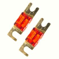 Kit 2 Unidades Fusível Mini Midi Faca Modelo Anl Banhado a Ouro Reforçado Faquinha Pequeno Solar