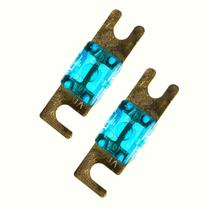 Kit 2 Unidades Fusível Mini Midi Faca Modelo Anl Banhado a Ouro Reforçado Faquinha Pequeno Solar