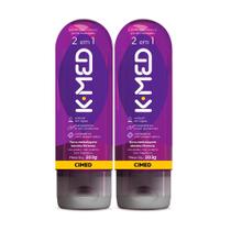 Kit 2 unidades Gel Lubrificante Íntimo K-med 2 Em 1 200ml - Cimed Kit 2 unidades Gel Lubrificante Íntimo K-med 2 Em 1 200ml - Cimed