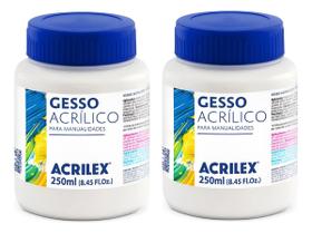 Kit 2 Unidades Gesso Acrílico ACRILEX 250 ML sem Cor - 13325