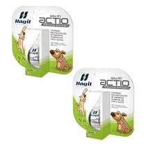 Kit 2 unidades Hágil Actio Terapia 30ml Homeopatia Antipulgas, Carrapatos E Vermes